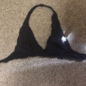 Black lace bralette